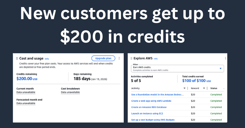 Step 5: Cách nhận thêm 100$ credit từ Free Plan Account